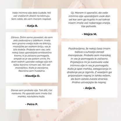 Intimno olje Kozametika, 30 ml