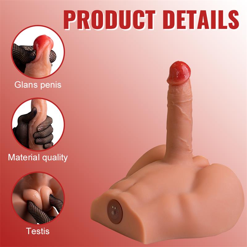 Peel Dildo and Ass with Thrusting and Vibration Masturbator