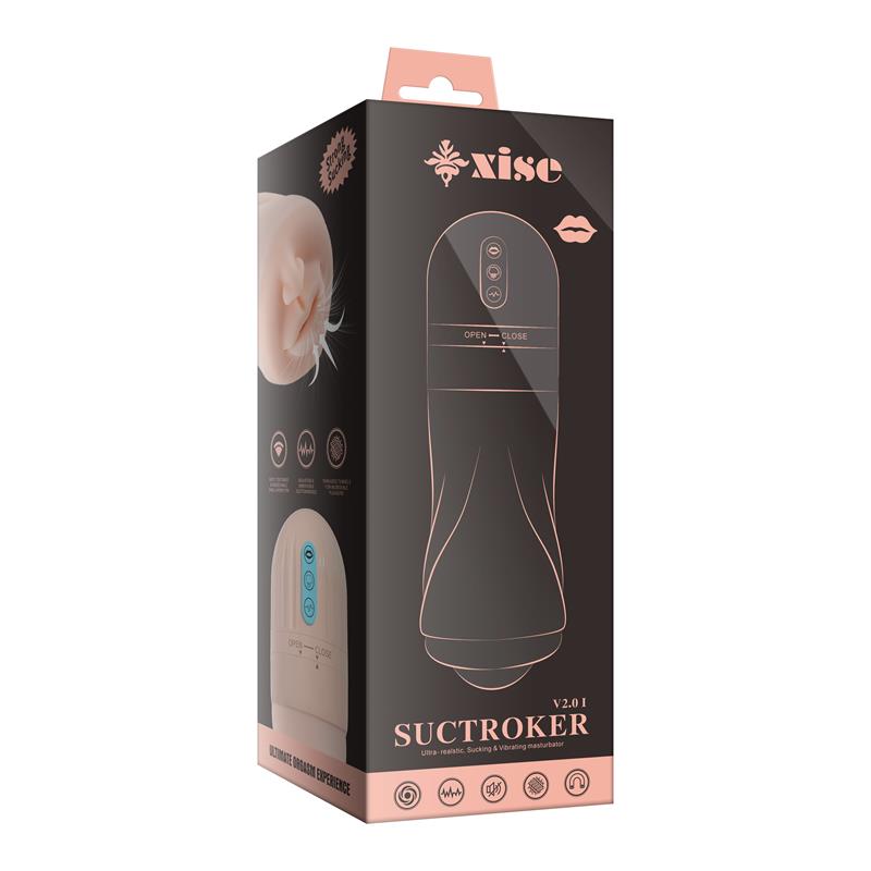 Suctroker V20 I Sucking Effect and Vibrating Masturbator