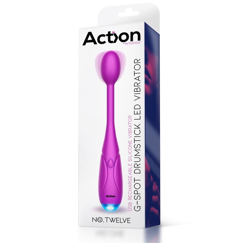 No Twelve G Spot Stimulator with Led Light Powerful Motor USB Silicone