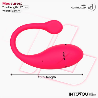 Bulby Vibrating Egg with App Dark Pink