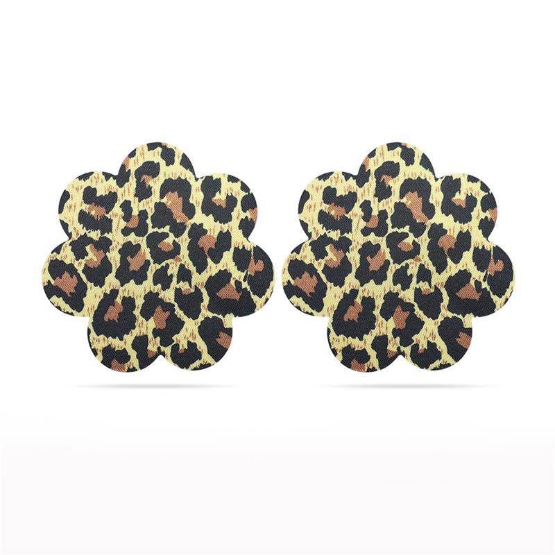 Pack Nipple Covers Flower and Heart Leopard