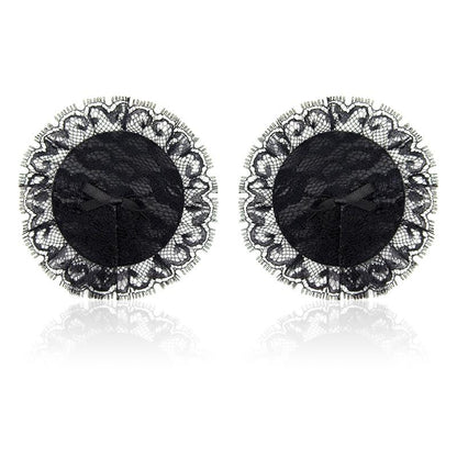Nipple Covers with Lace Black