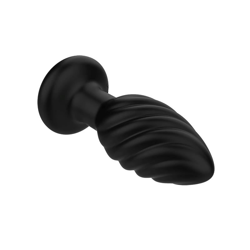 Spiral Mellow Butt Plug with Vibration and Remote