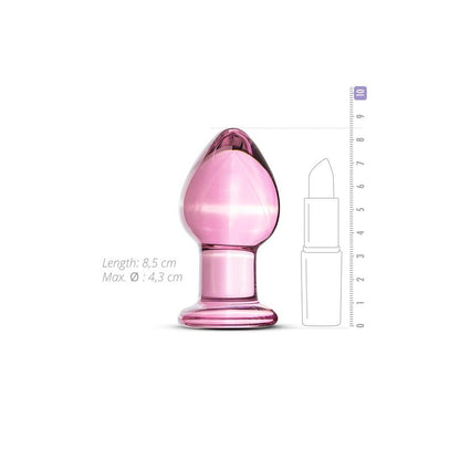 Pink Glass Buttplug