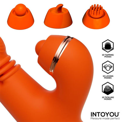 Ethan Vibrator 360º G spot Massage with Multifunction Caps