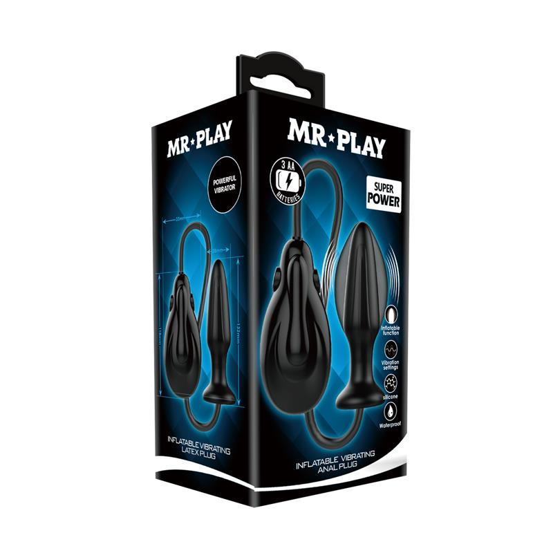 Inflatable Vibrating Anal Plug