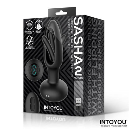 Sasha Vibrating Plug with Flipping Tongue and Remote Control