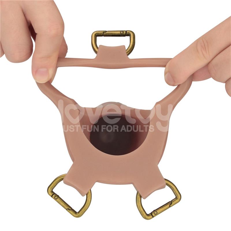 Ingen Adjustable Strap On with Hollow Dildo 9 Enhanced Set L XL 2XL