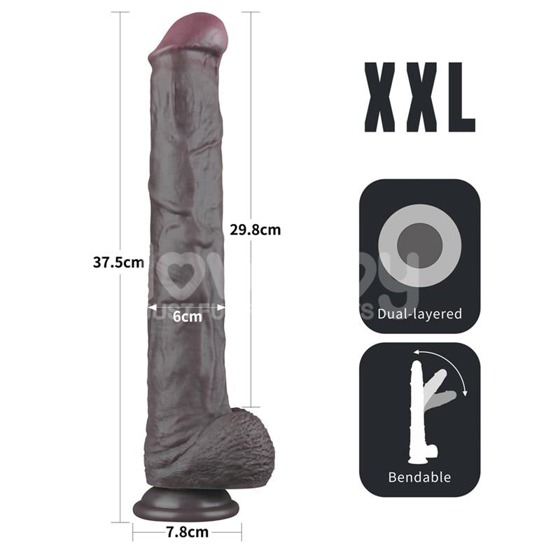 Dual Layered Bendable Dildo XXL 145