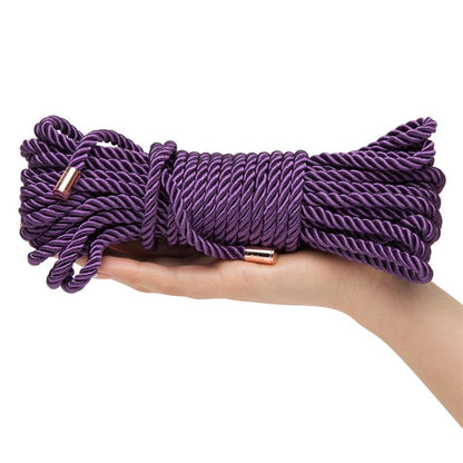Want to Play Bondage Silk Rope 10 meter Purple