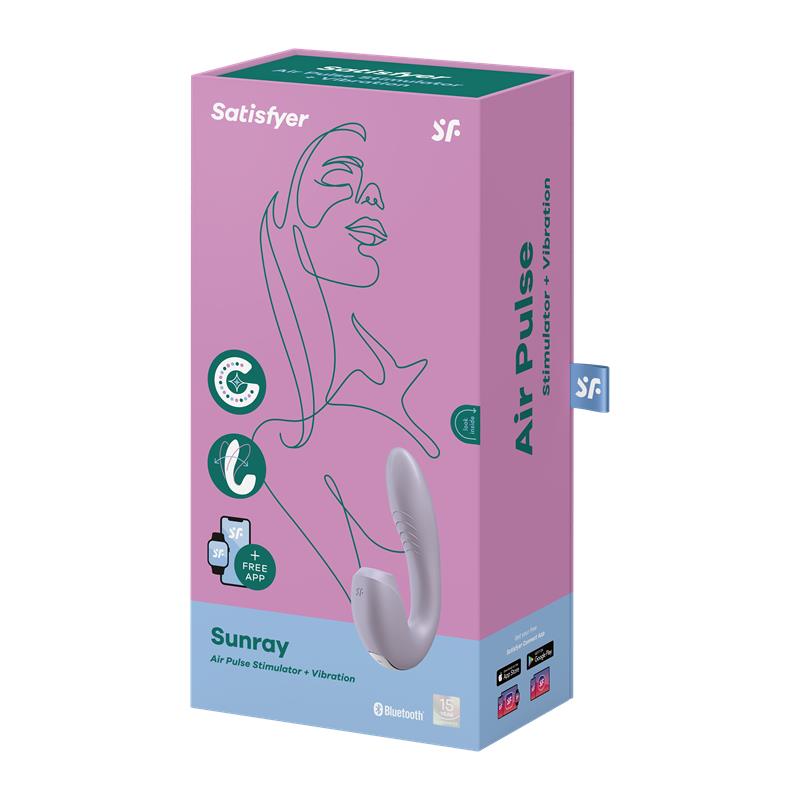 Sunray Clitoris Sucker and Vibe 2 in 1 Super Flexible Lilac
