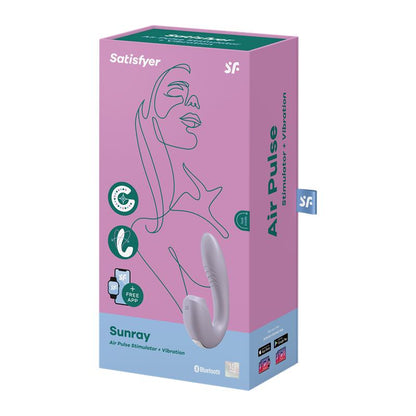 Sunray Clitoris Sucker and Vibe 2 in 1 Super Flexible Lilac