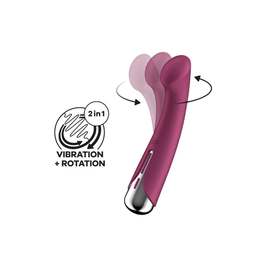 Vibrator G točke Satisfyer - Spinning G-Spot 1, rdeča