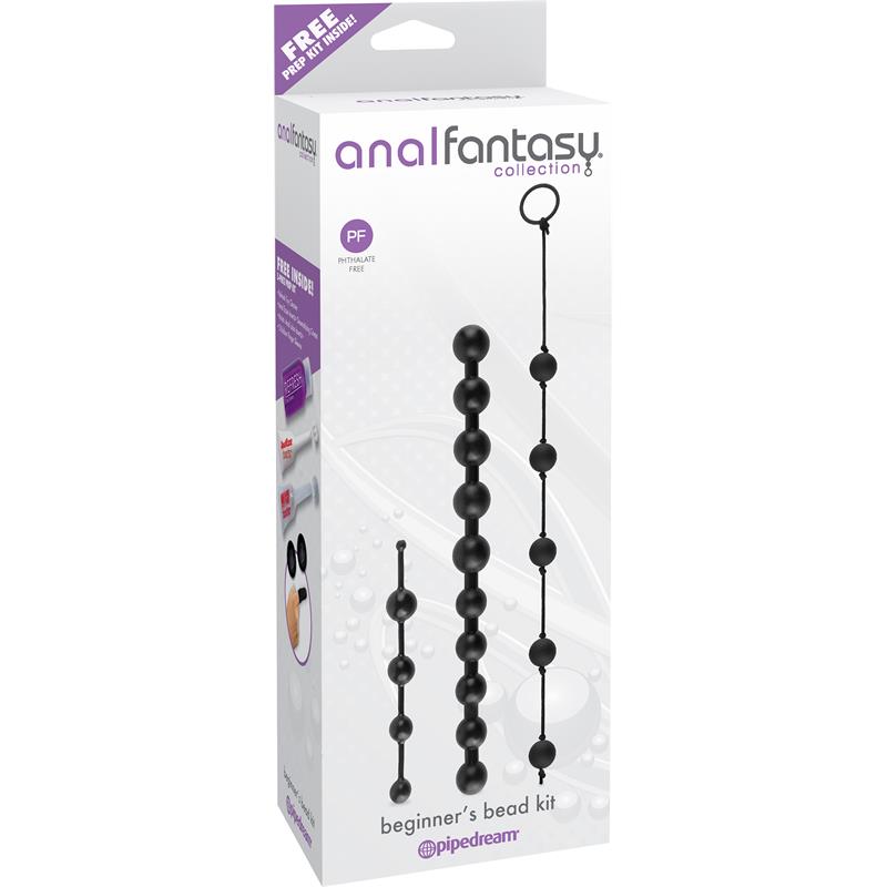 Anal Fantasy Collection Beginners Bead Kit Colour Black