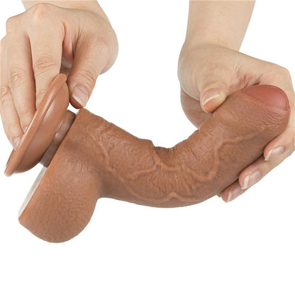 Dildo Sliding Sking 7 Brown