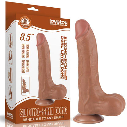 Dildo Sliding Skin 85 Brown
