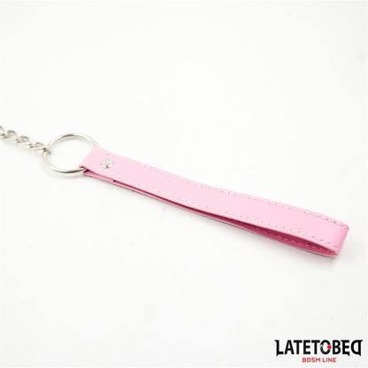 Metal Chain Leash Pink