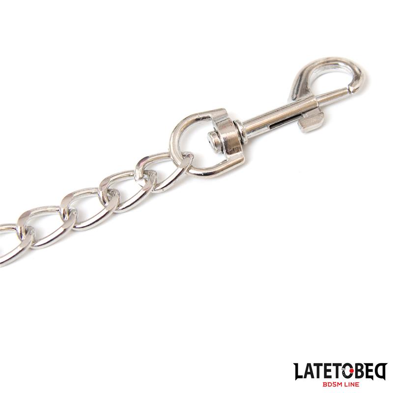 Metal Chain Leash Pink