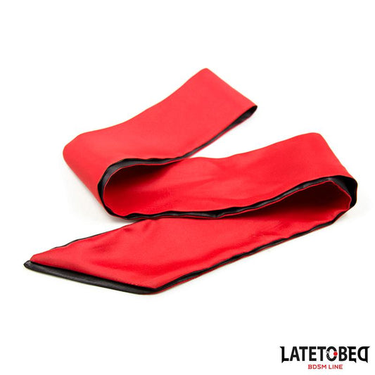 Satin Blindfold Red and Black