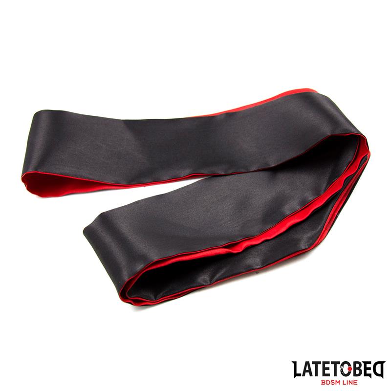 Satin Blindfold Red and Black