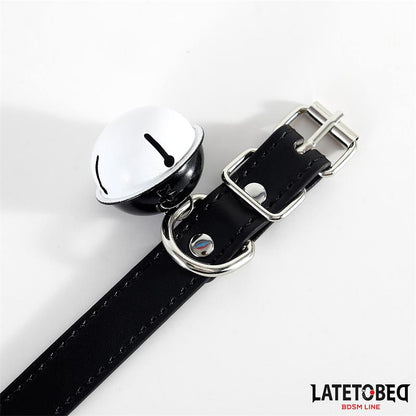 Collar with Bell Black Adjustable