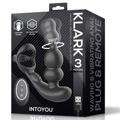 Klark Waving and Vibrating Plug with Remote