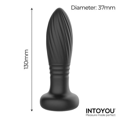 Tainy Thrusting Led Lighted Anal Plug with Remote Control