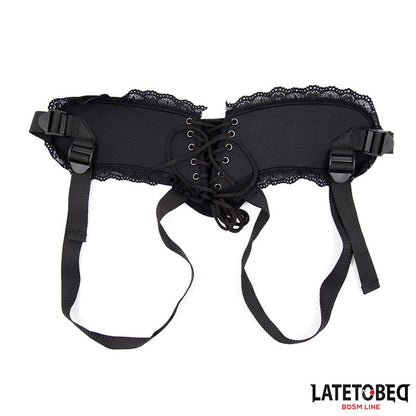 Lace Edge Strap On with Silicone Ring