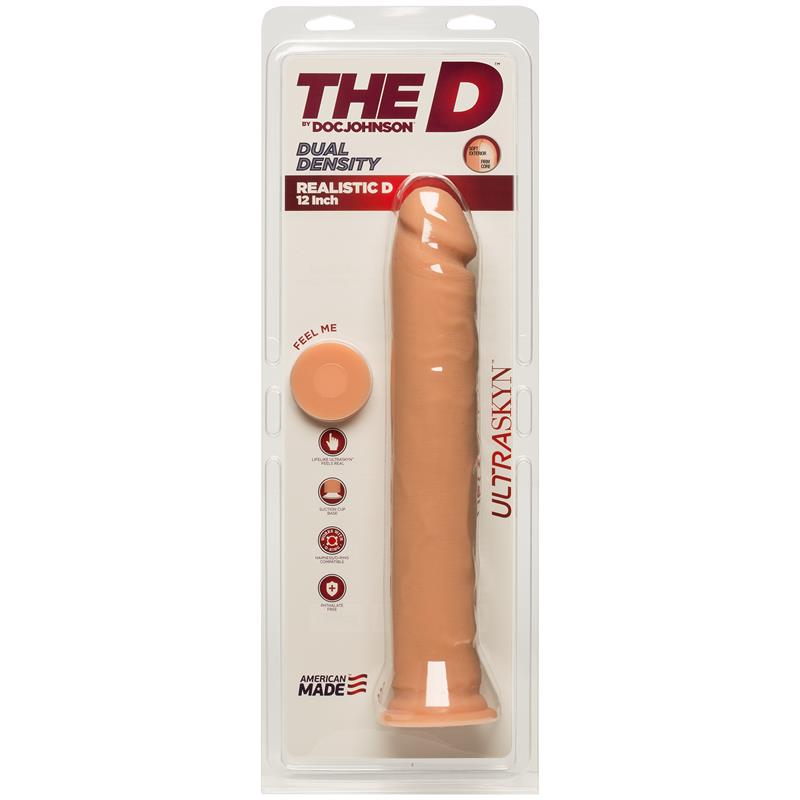 Dual Density Dildo Realistic D 12 Ultraskyn Vanilla