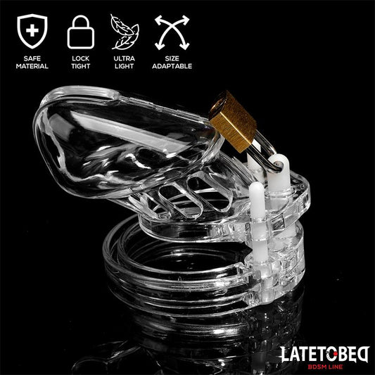 Chastity Cage Universal Short Clear