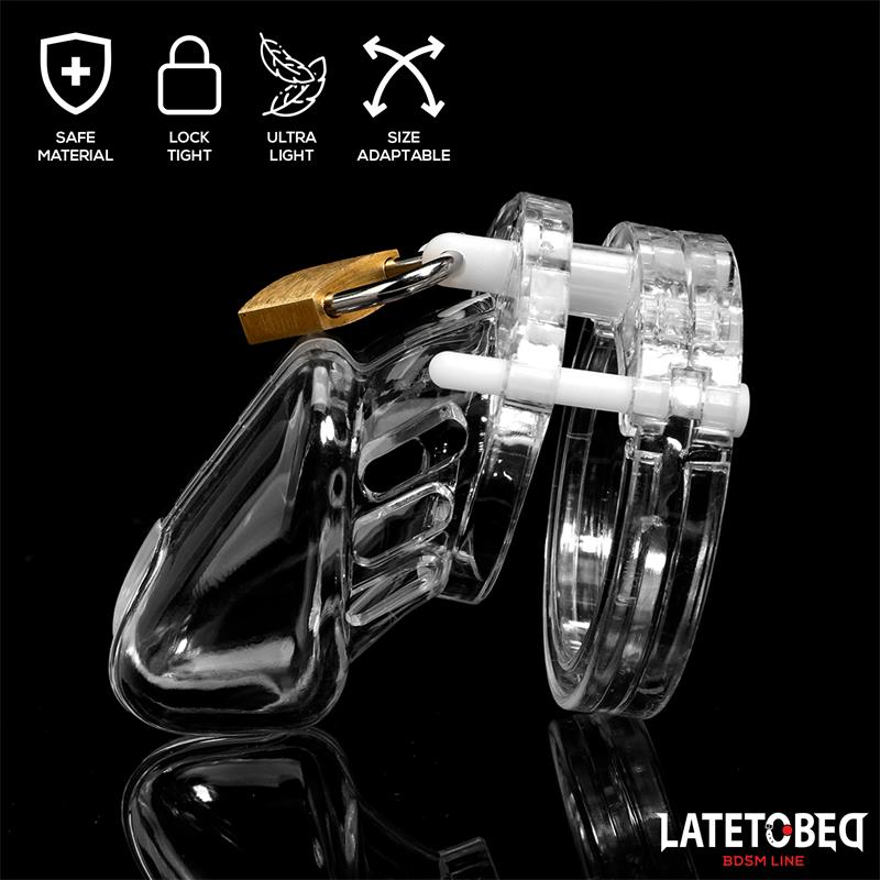 Chastity Cage Universal Short Clear
