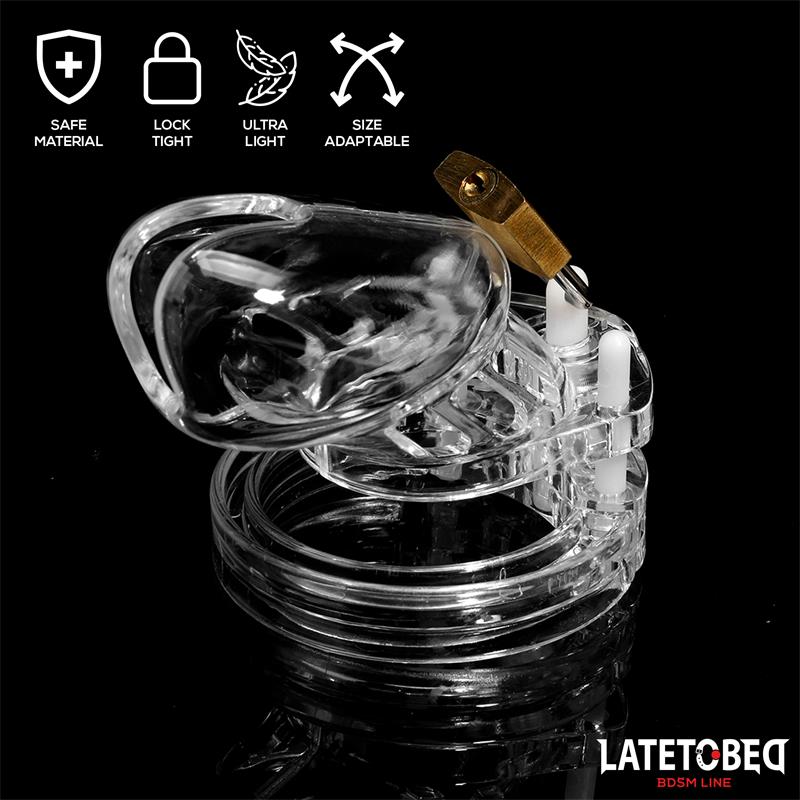 Chastity Cage Universal Short Clear