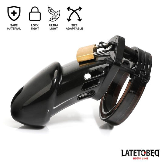 Chastity Cage Universal Long Black