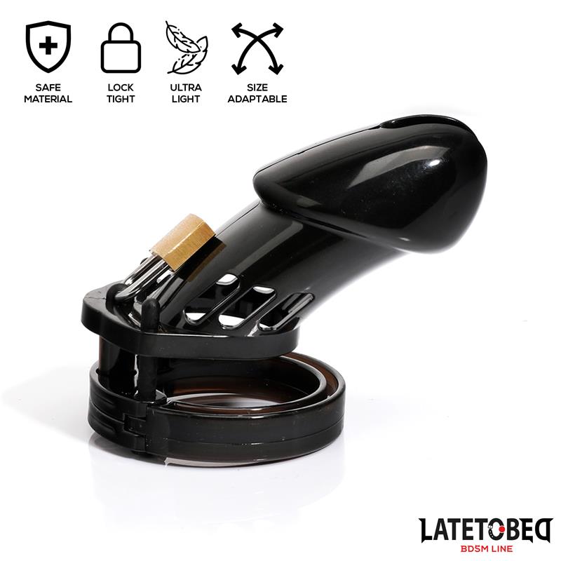 Chastity Cage Universal Long Black