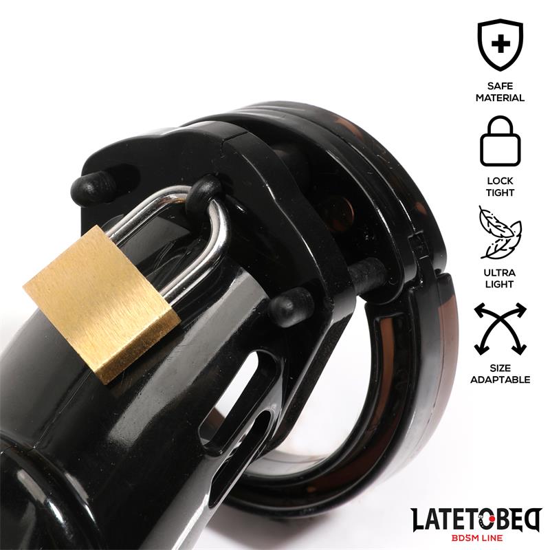 Chastity Cage Universal Long Black