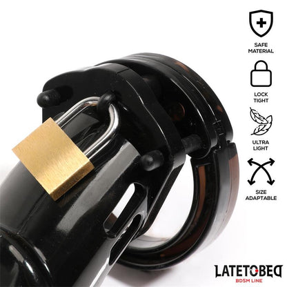 Chastity Cage Universal Long Black