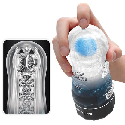 Planet Ball Rolling Masturbator Cup Blue