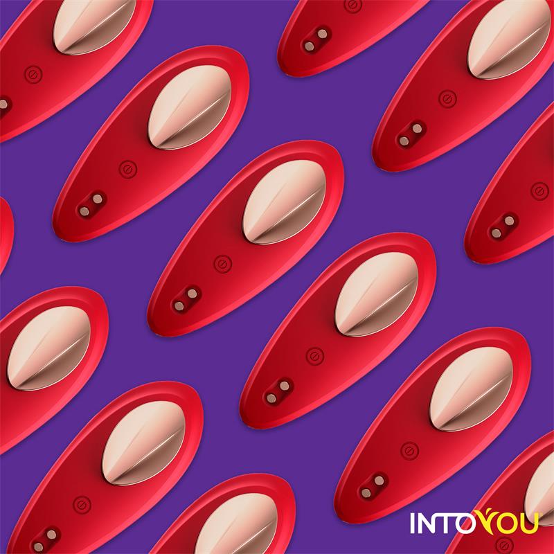 Silicone Panty Vibrator with App Layer Red