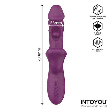 Bella Vibe with Double Tickling Ball and Biting 3 Motors