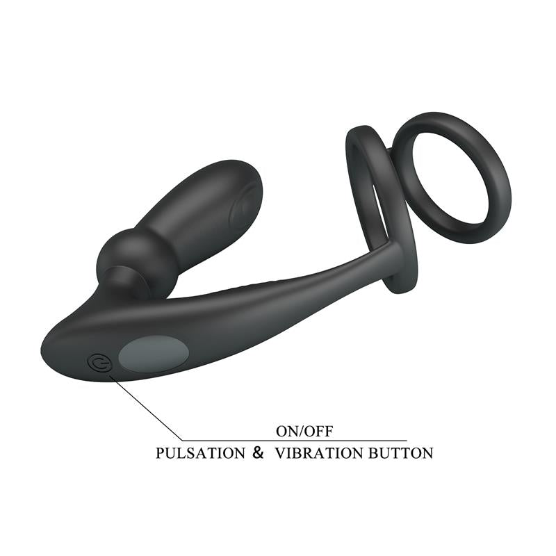 Emoni Vibrating Butt Plug and Cock Ring