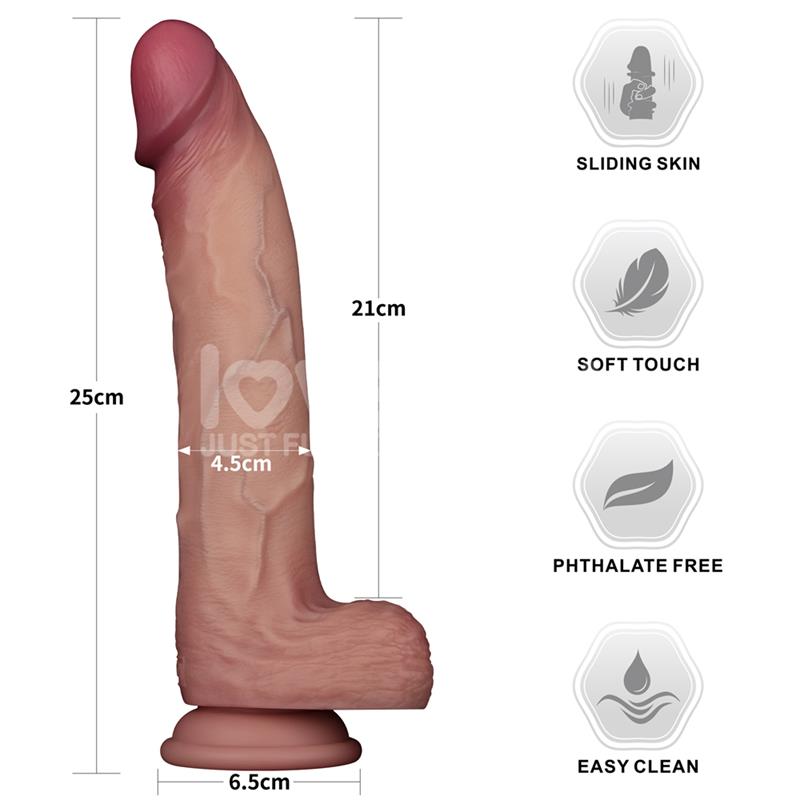 Sliding PRO II Dildo Sliding Skin Dual layer 10