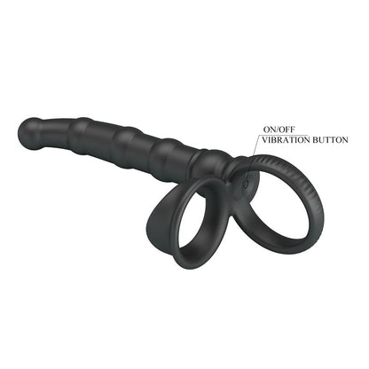 Tatum Cock Ring with Vibrating Plug Plug