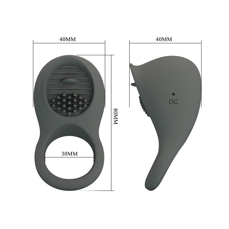 Nimbus Vibrating Cock Ring with Licking Tongue