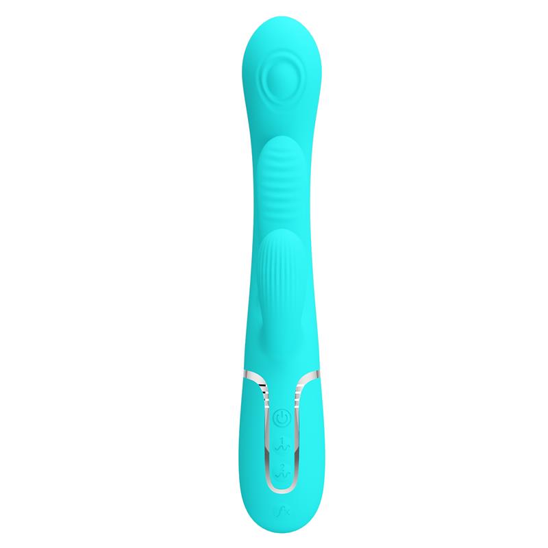 Shania Tripple Rabbit Vibrator Turquoise
