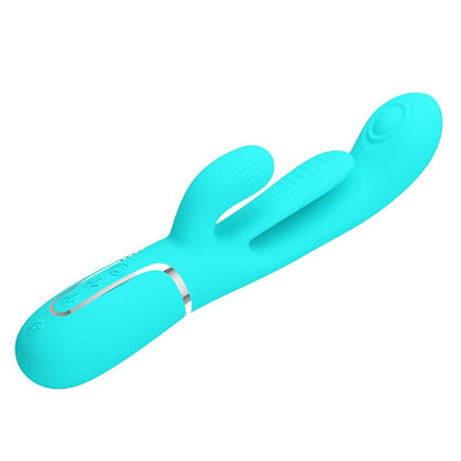Shania Tripple Rabbit Vibrator Turquoise