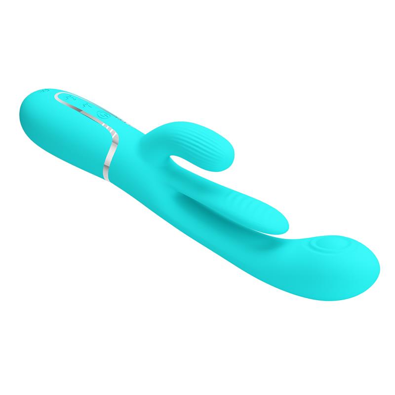Shania Tripple Rabbit Vibrator Turquoise