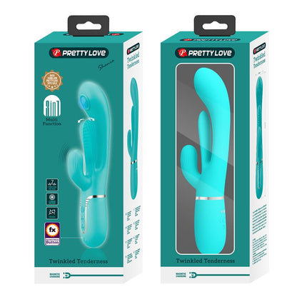Shania Tripple Rabbit Vibrator Turquoise