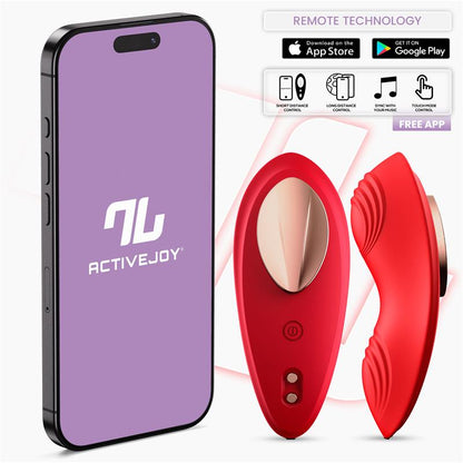 Panty Vibrator with App Silicone Red