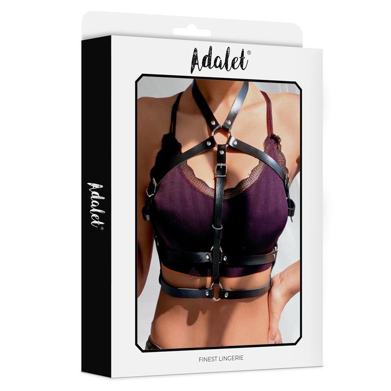 Elva Vegan Leather Chest Harness One size